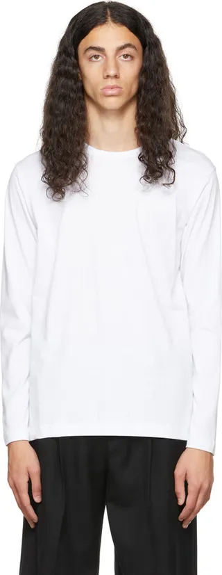 Comme des Garçons Shirt White Forever Long Sleeve T-Shirt