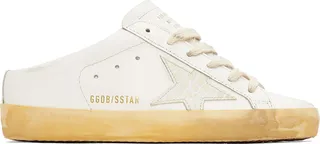 Golden Goose White Super-Star Sabot Sneakers