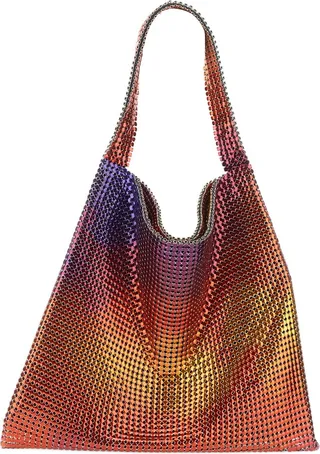 Multicolor Pixel Tote Bag
