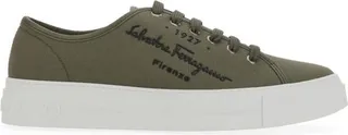 Salvatore Ferragamo Logo Detailed Low-Top Sneakers