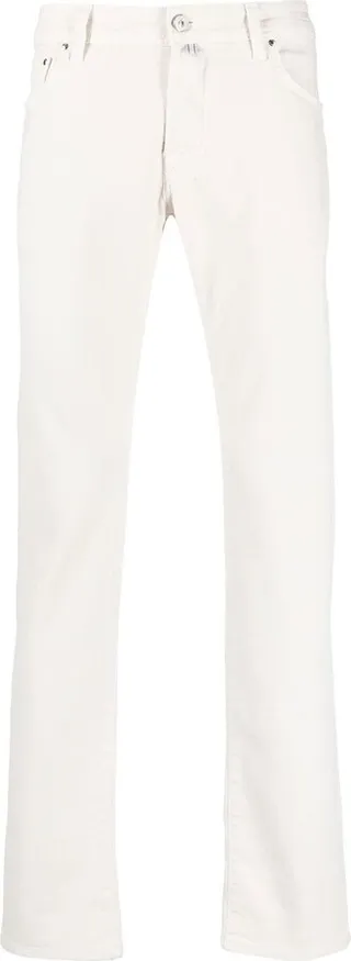 Bard slim-fit straight leg trousers