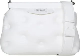 Shoulder Bag In Matelasse' Leather Color White