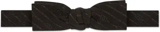 Interlocking G silk bow tie