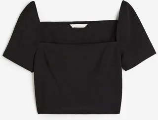 Square-neck Crop Top