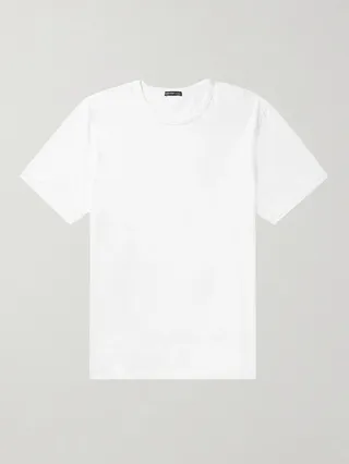 Lotus Slim-Fit Cotton-Jersey T-Shirt