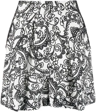 Abstract-Print Bermuda Shorts
