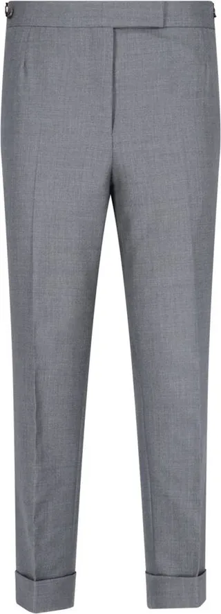 Thom Browne High-Waisted Straight Leg Pants