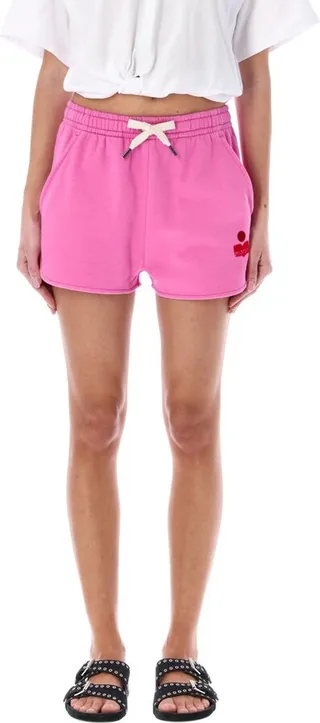 Isabel Marant Étoile Logo Printed Drawstring Track Shorts