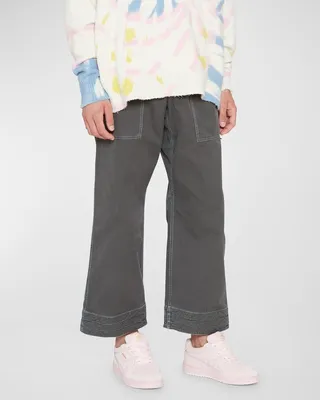 Men's Judo Pants with Contrast Stitching