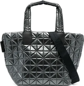 Metallic Quilted Tote Bag