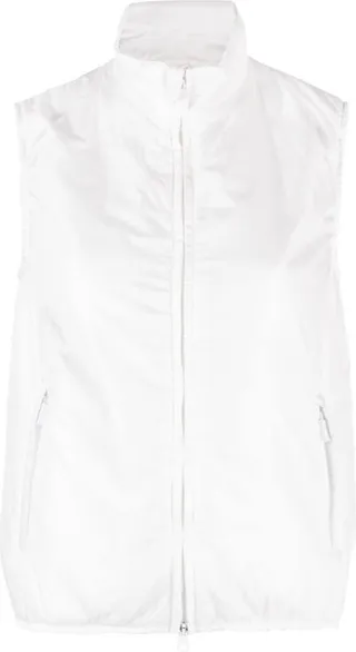High-Neck Zip-Up Gilet