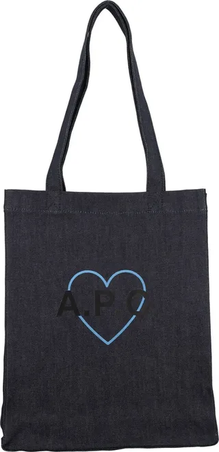 Saint Valentin Denim Shopping Bag