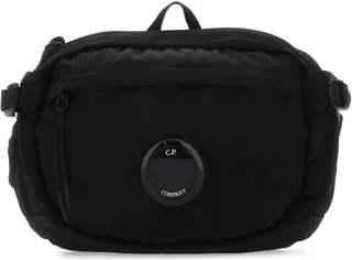 Belt bag realized in nylon enriched by logoed metal detail at the front.