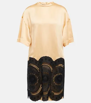 Embroidered minidress