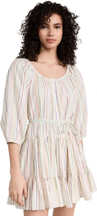 Apiece Apart Tilton Tiered Mini Dress