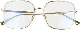 Christian Dior Gemdior 56mm Square Blue Light Blocking Glasses