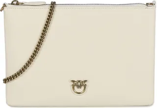 Shoulder Bag With Logo Plaque