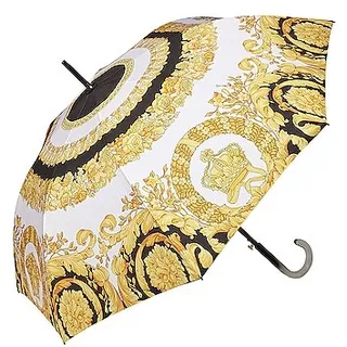 VERSACE Crete Des Fleur Umbrella in Black & White