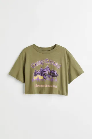 Printed Crop Top