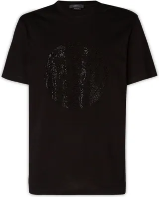 Versace Medusa Embellished Crewneck T-Shirt