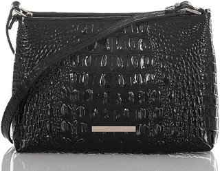 Lorelei Croc Embossed Leather Shoulder Bag