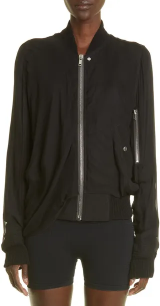 Flight Silk Bomber Jacket