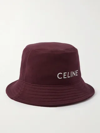 Bob Logo-Print Cotton-Jersey Bucket Hat