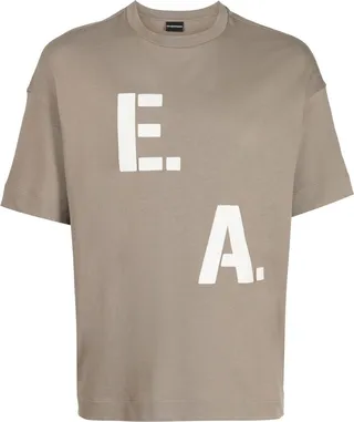logo-print cotton T-shirt