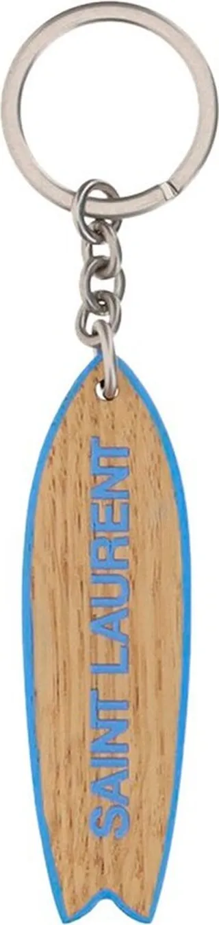 Saint Laurent Surf Logo Detailed Keyring