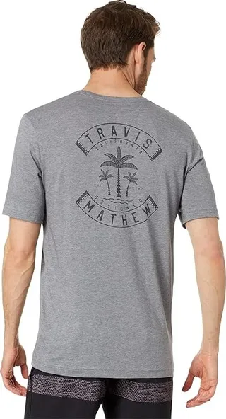 TravisMathew Playa Del Amor (Heather Grey) Men's T Shirt
