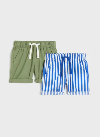 Kids 2 Pack Assorted Pull On Shorts
