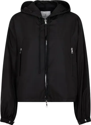 Moncler Logo Patch Zipped Windbreaker