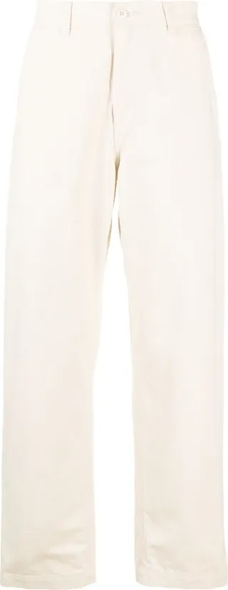 Straight-Leg Cotton Trousers