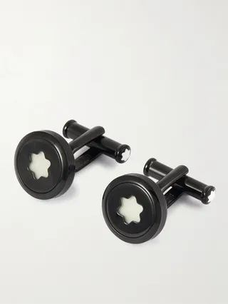 StarWalker Stainless Steel and Acrylic Cufflinks