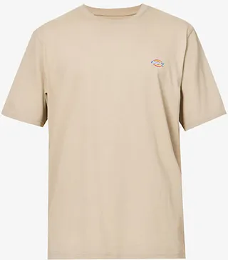 Mens Desert Sand Mapleton Logo-print Regular-fit Cotton-jersey T-shirt