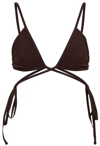 Wrapround triangle bikini top
