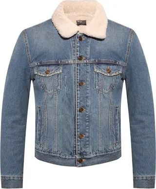 Saint Laurent Button-Up Denim Jacket