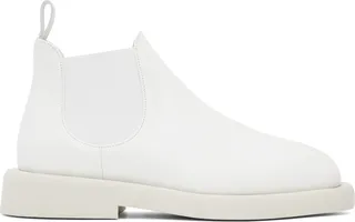 Marsèll White Gomme Gommello Chelsea Boots