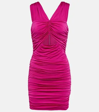 Bayana ruched cutout minidress