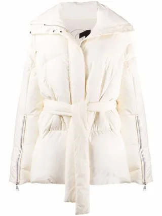 Puff belted puffer jacket