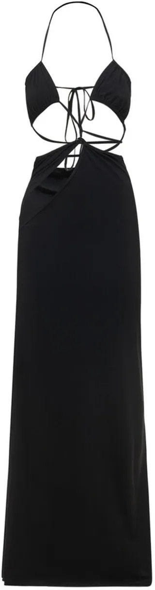Asymmetrical cutout long dress