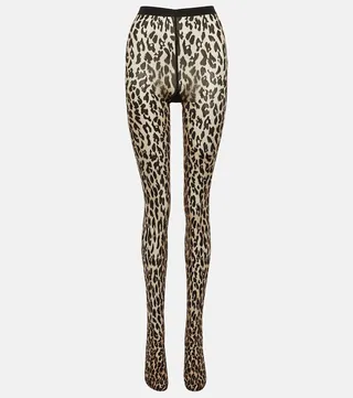 Josey leopard-print tights