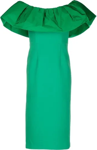 Virgil off-shoulder midi dress