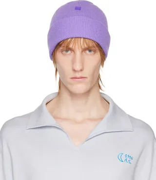 Acne Studios Purple Patch Beanie