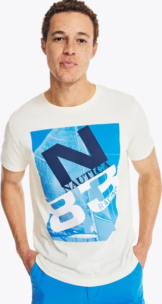 Sustainably Crafted N-83 Racing Graphic T-Shirt