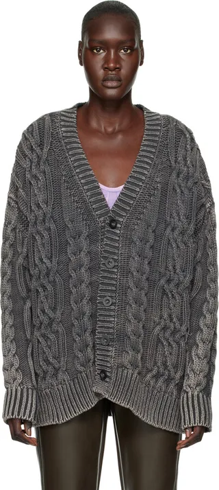 Diesel Gray K-Elindo Cardigan