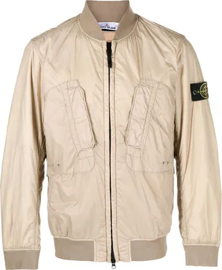 Compass-Patch Bomber Jacket