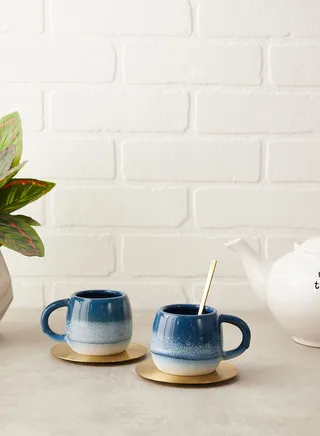 Set Of 2 Mojave Glaze Espresso Mug