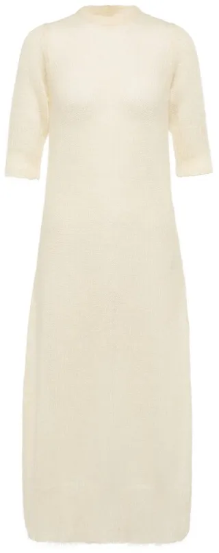 Mohair and wool-blend midi dress