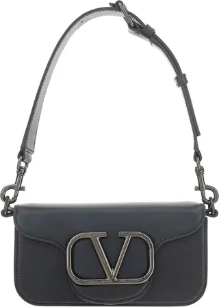Valentino VLogo Plaque Foldover Crossbody Bag